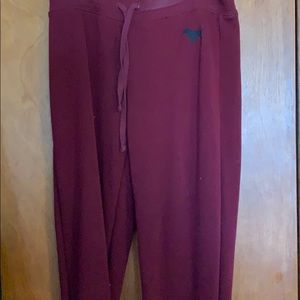 Maroon victoria secret pink joggers